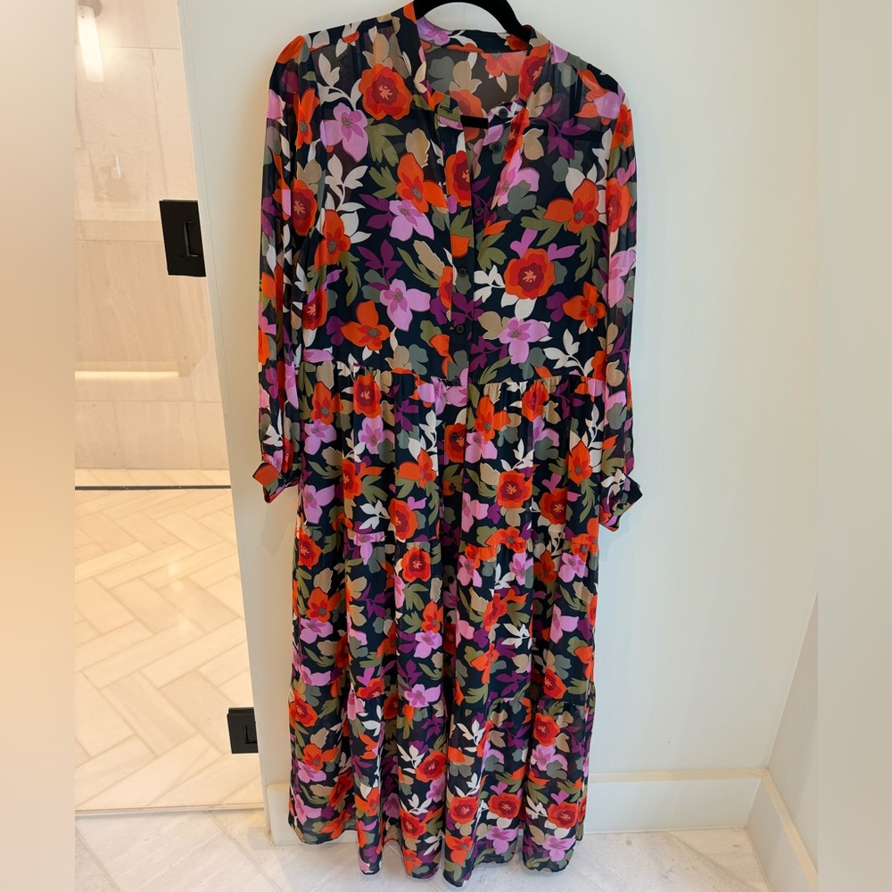 Maggy London Karissa Sheer Maxi Dress